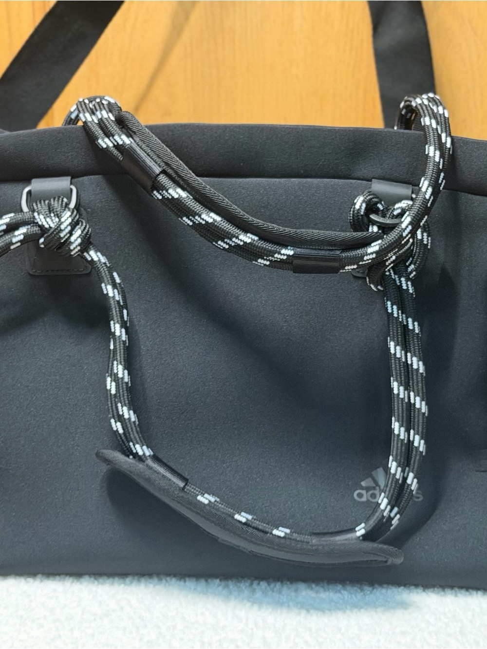 adidas Black Tote with Contrasting Rope Handles - Picture 2 of 12